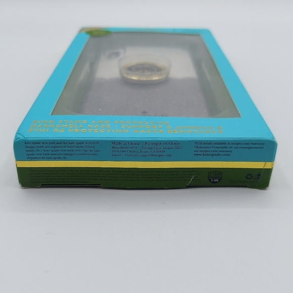 Kate Spade Hardshell Case + Ring iPhone® X and XS - Scallop Black Multi/Clear - Picture 5 of 12